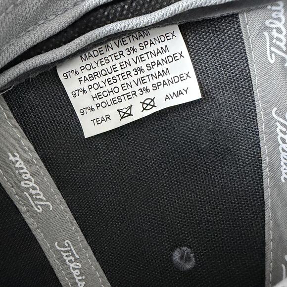 Titleist Hat Cap Snap Back Mens One Size Gray White Mesh Trucker Golf Pro V1 - Picture 11 of 11